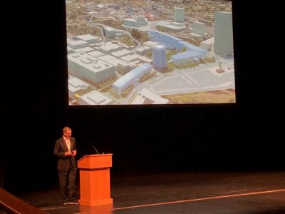Architect James Timberlake discussed his vision for the future of architecture in his 2018 Covestro Lecture.