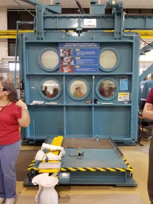 Electronic Free-Form Fabrication (EBF-3) lab at a NASA tour with the SPE VA Section